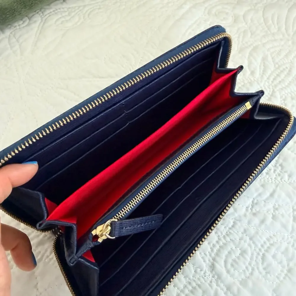 Dooney & Bourke leather zip around wallet